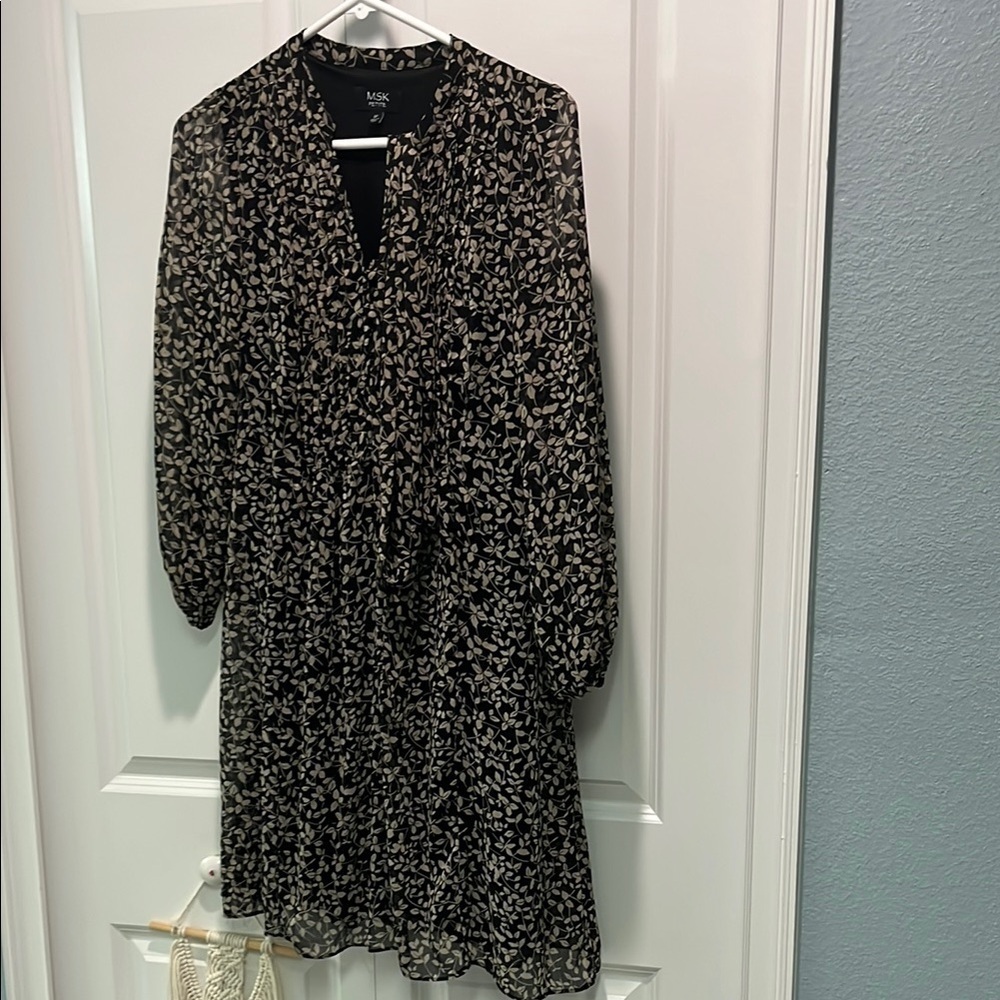 Black and White Floral Dress